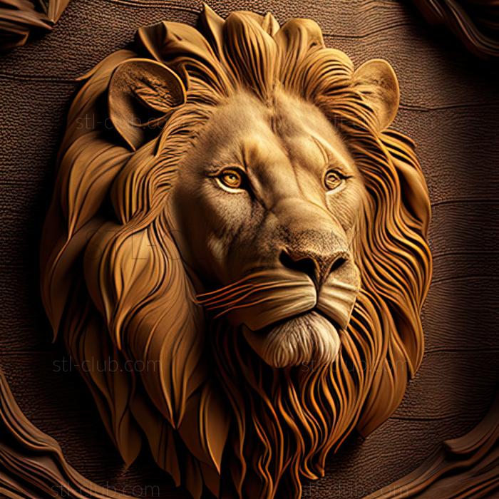 3D model st Cecil lion famous animal (STL)